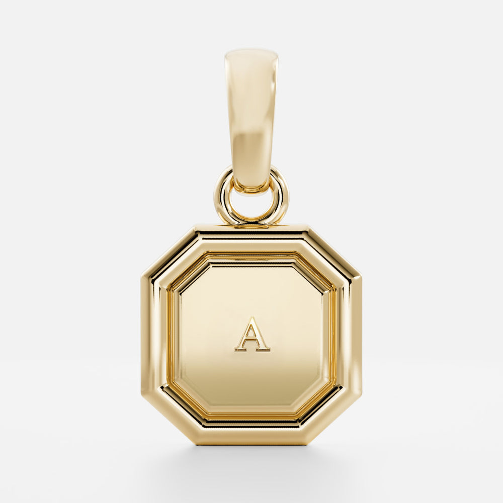 The Signature Octagon 'A' Letter Pendant