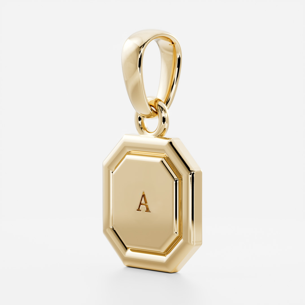 
                      
                        The Signature Octagon 'A' Letter Pendant
                      
                    