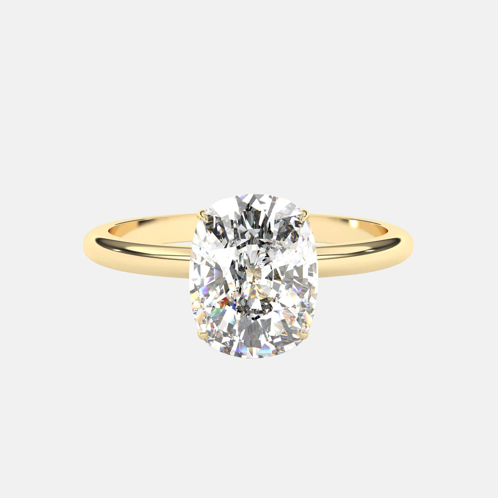 The Ophelia Ring - Elongated Cushion 9x7mm (2.4ct) Moissanite