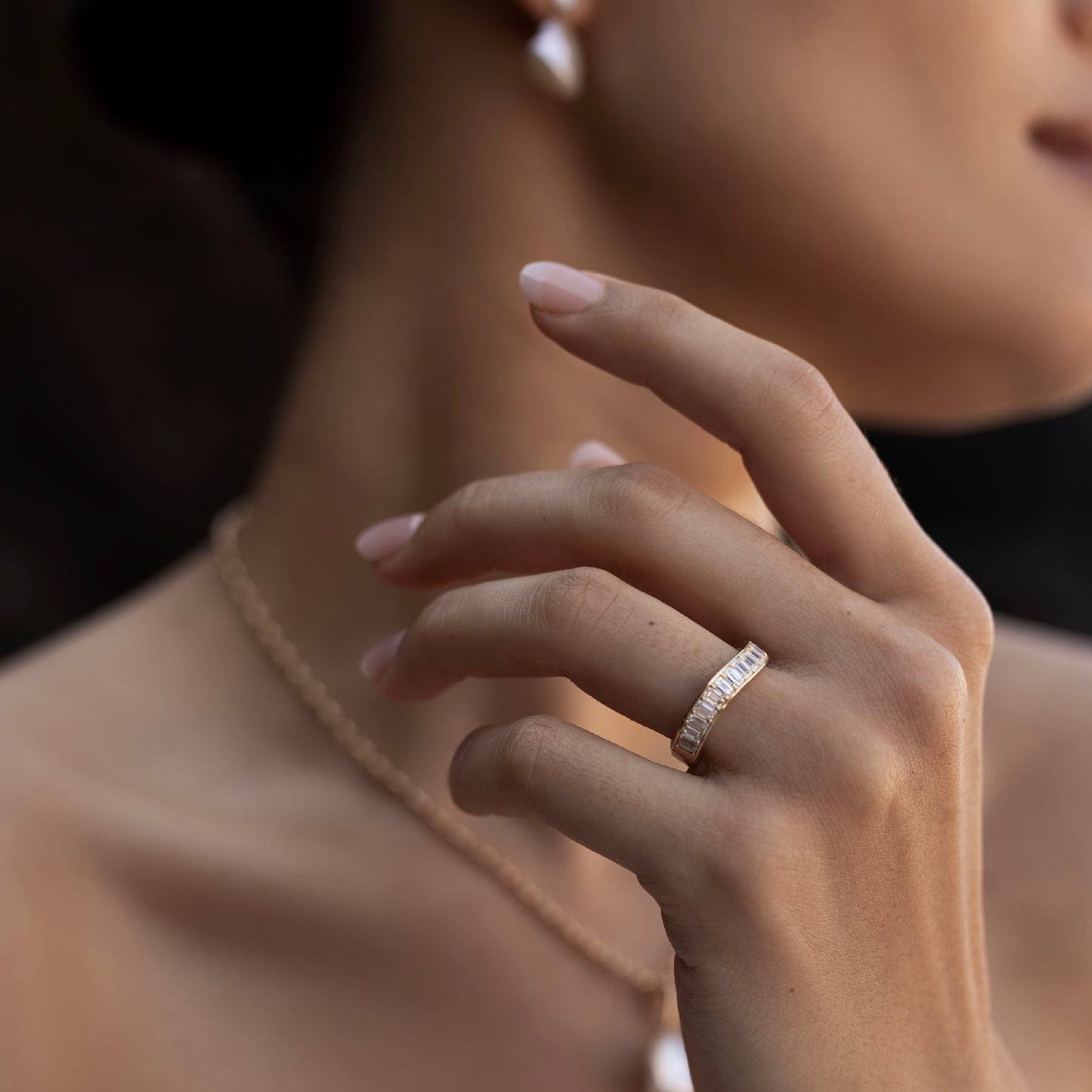 The Narelle Ring - Emerald Contour Ceremonial Ring