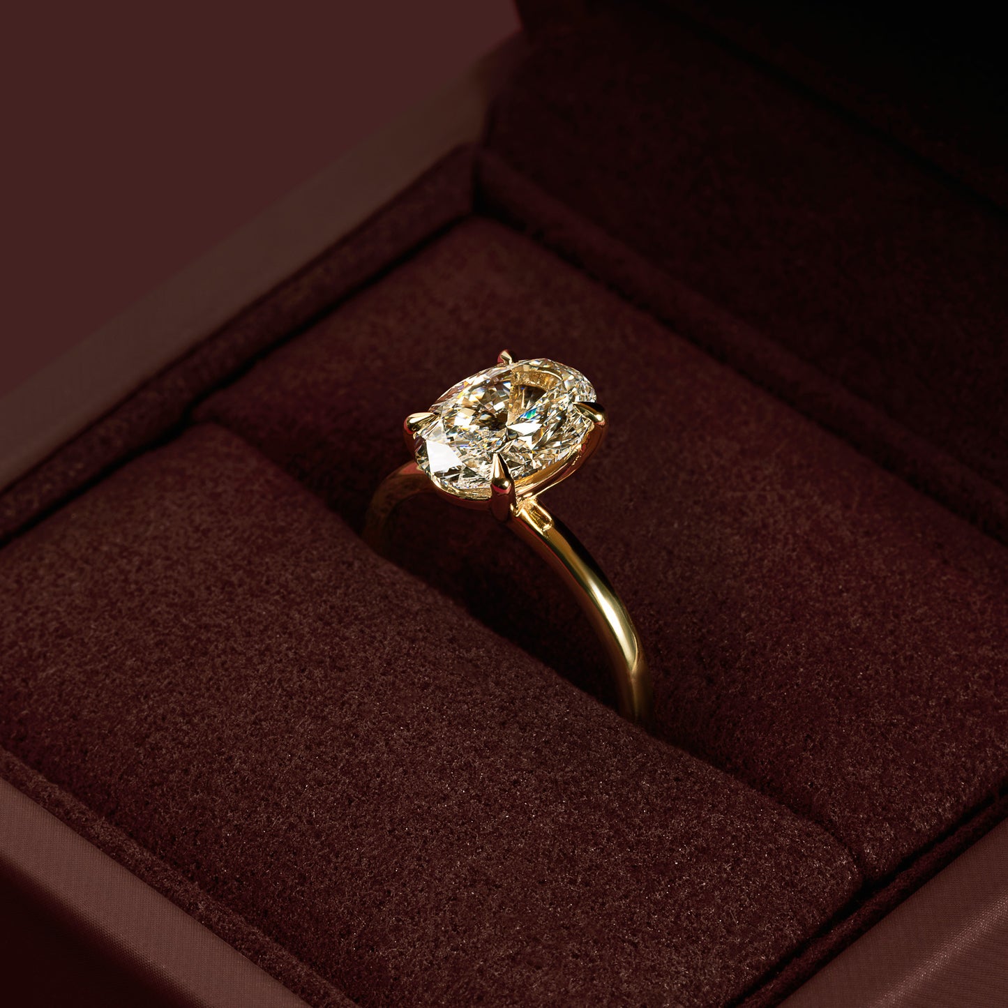 The Luise Ring - 2.01ct Lab Grown Diamond Oval Solitaire