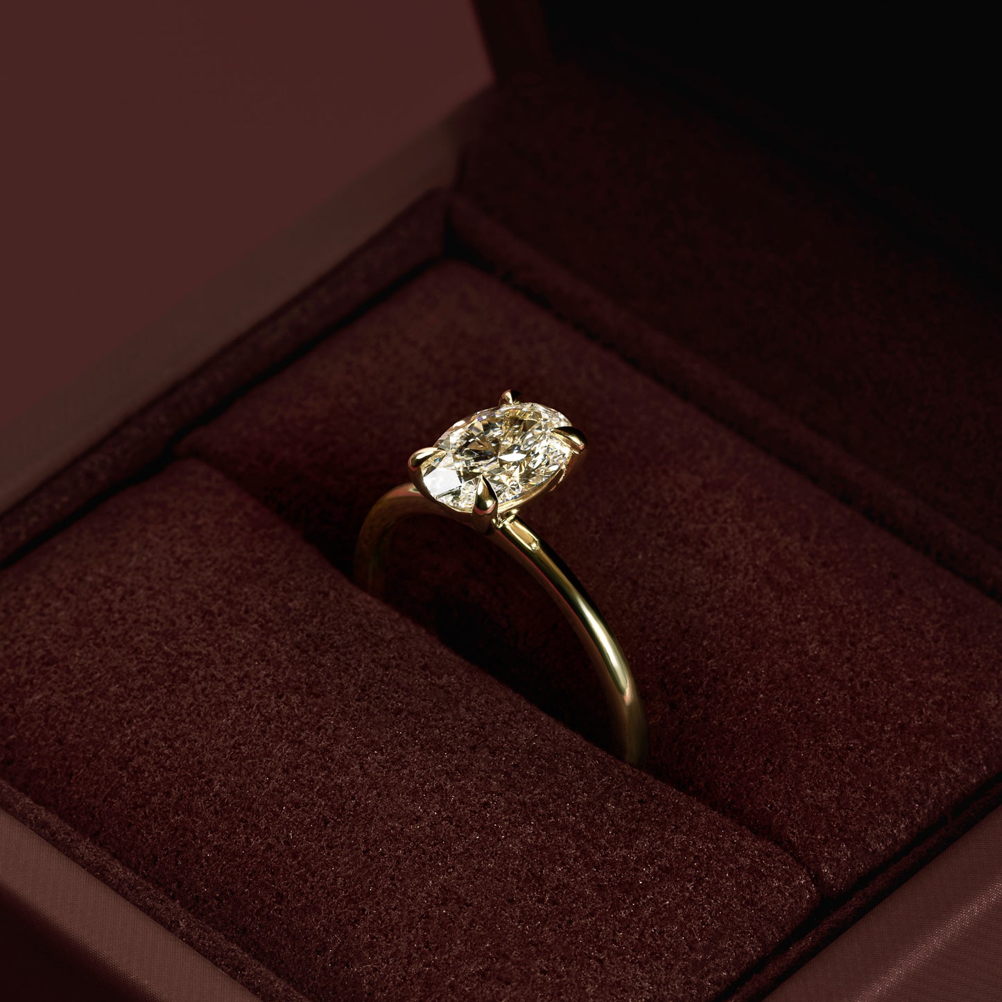 The Luise Ring® - 1.25ct Lab Diamond Oval Solitaire