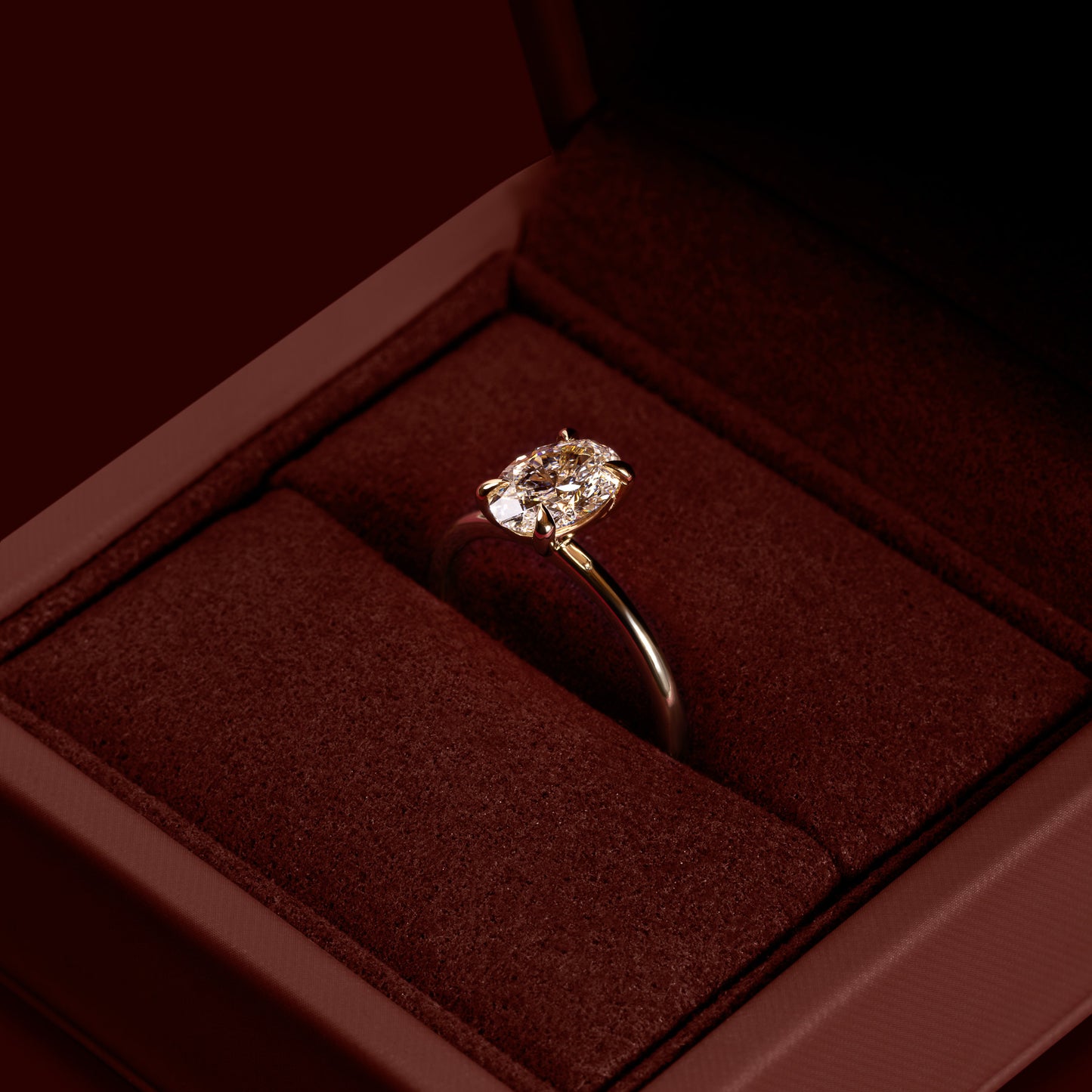 The Luise Ring® - 1.25ct Lab Diamond Oval Solitaire