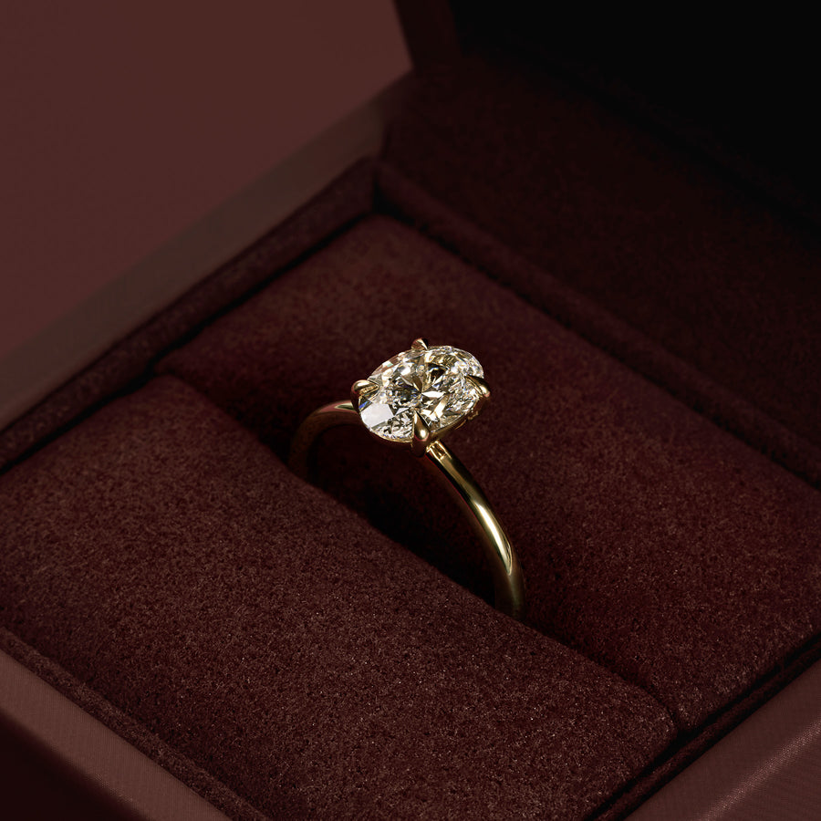 The Luise Ring® - 1.50ct Lab Diamond Oval Solitaire