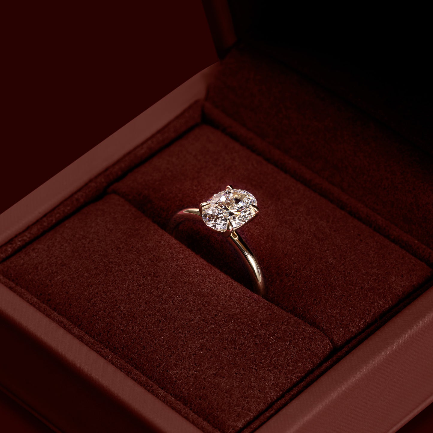 The Luise Ring® - 1.52ct Lab Diamond Oval Solitaire