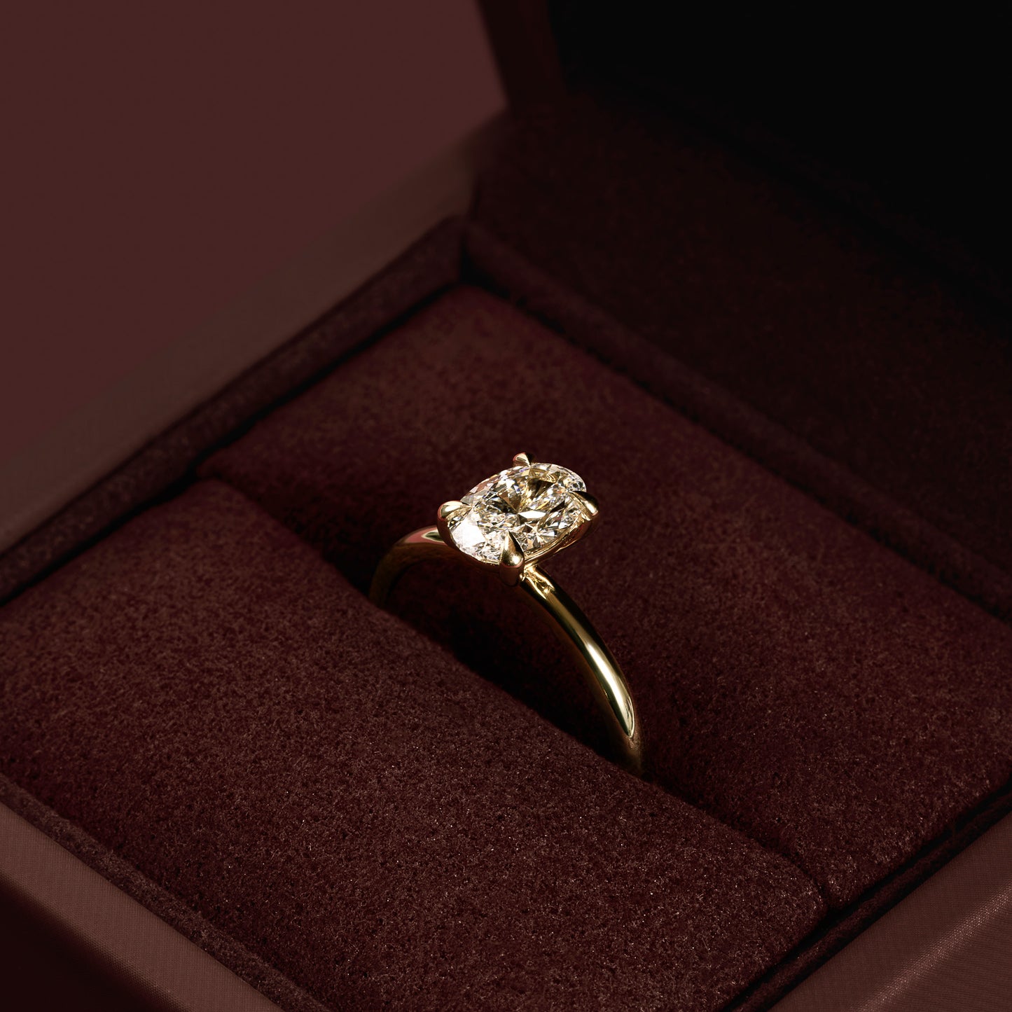 The Luise Ring® - 0.98ct Lab Diamond Oval Solitaire
