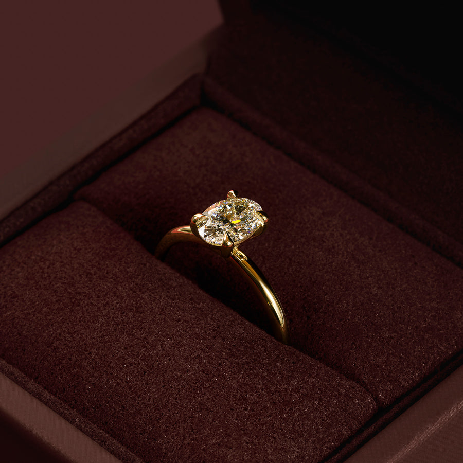 The Luise Ring® - 1.00ct Lab Diamond Oval Solitaire
