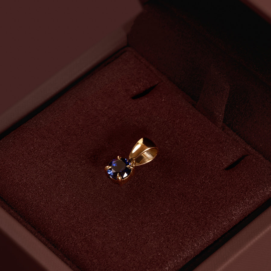 The Signature Birthstone Pendant - Sapphire (September)