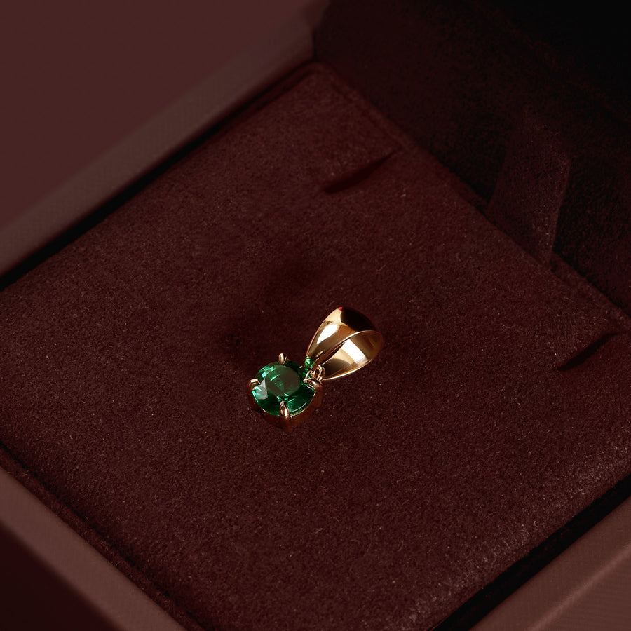 The Signature Birthstone Pendant - Emerald (May)