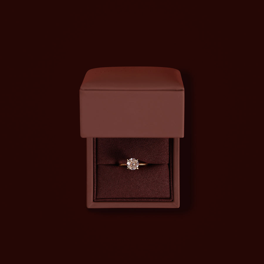 The Isla Ring - 1.5ct Moissanite Round Cathedral Solitaire