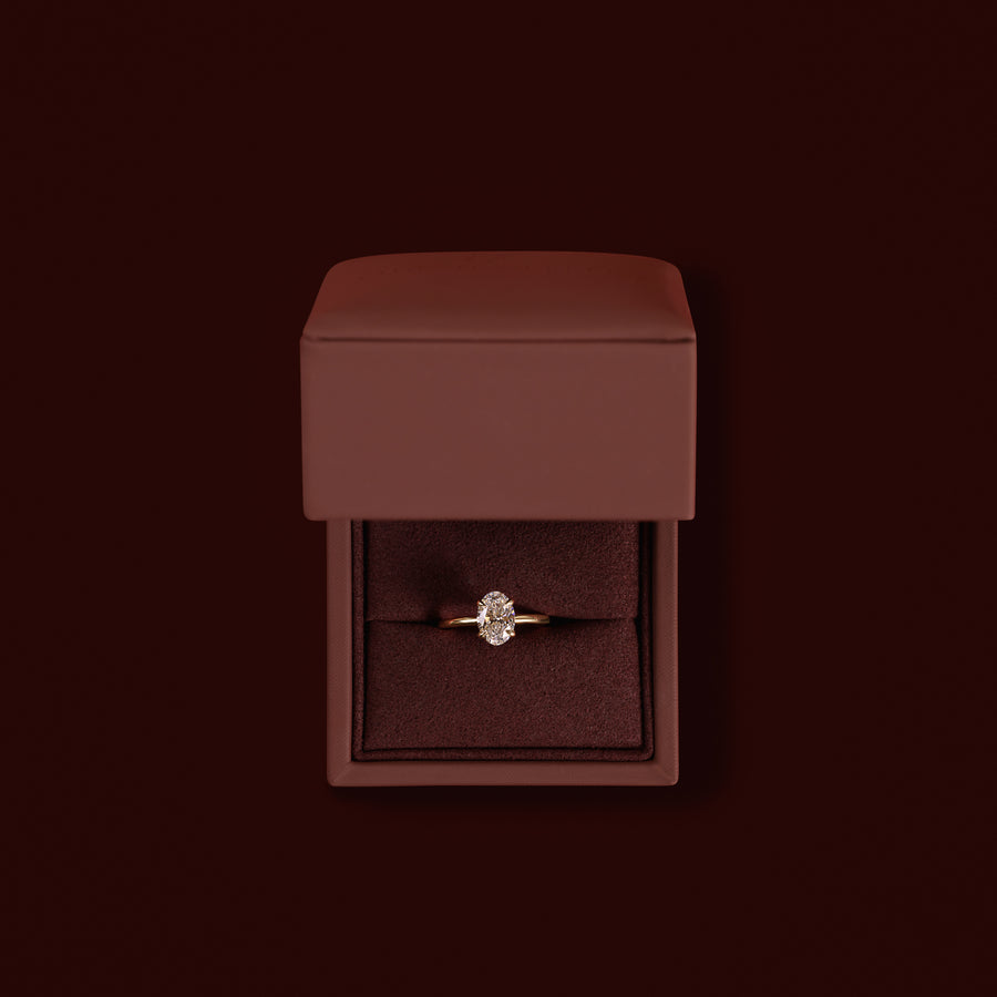 The Luise Ring® - 1.50ct Lab Diamond Oval Solitaire