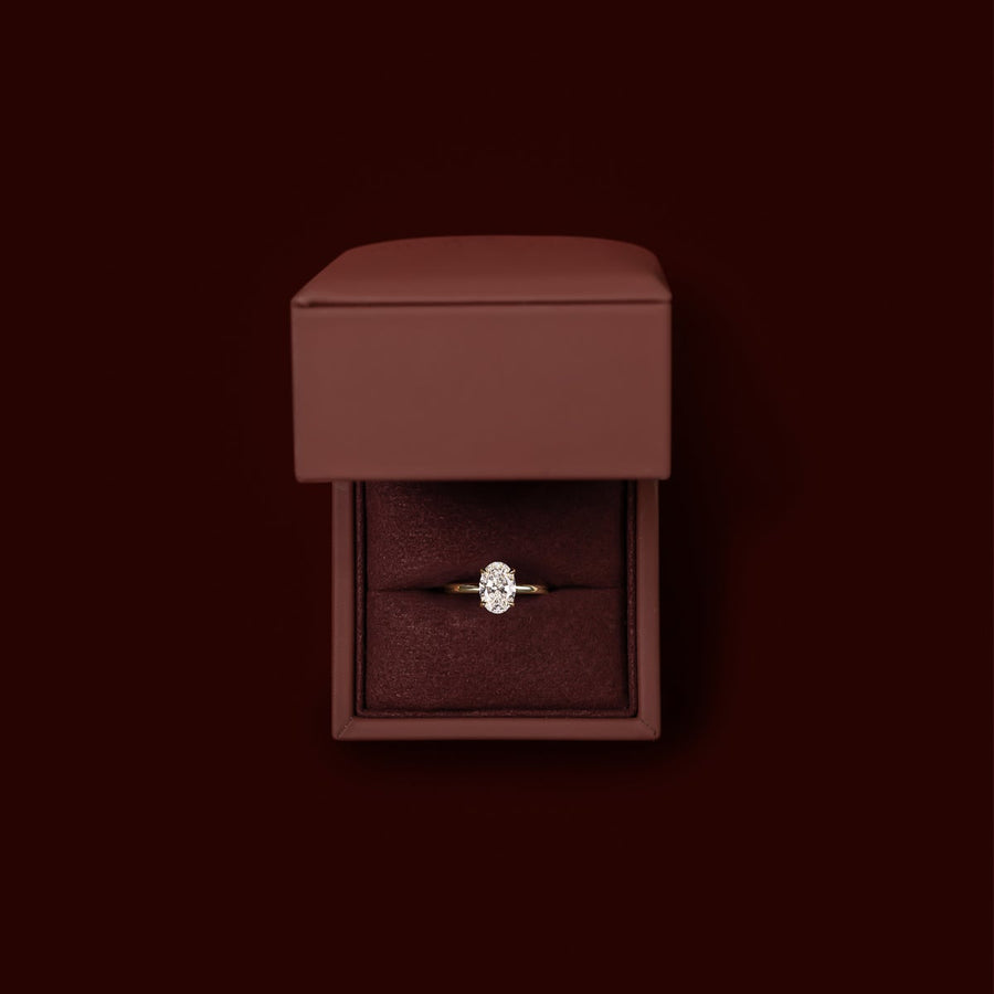 The Luise Ring® - 1.54ct Lab Diamond Oval Solitaire