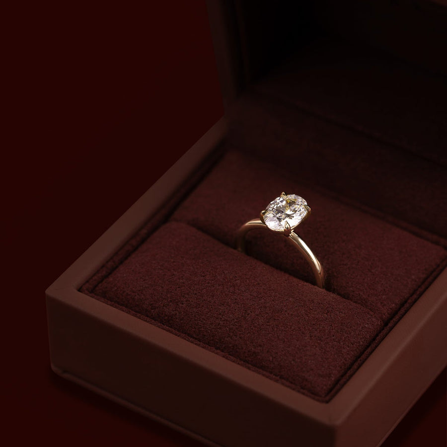 The Luise Ring® - 1.54ct Lab Diamond Oval Solitaire