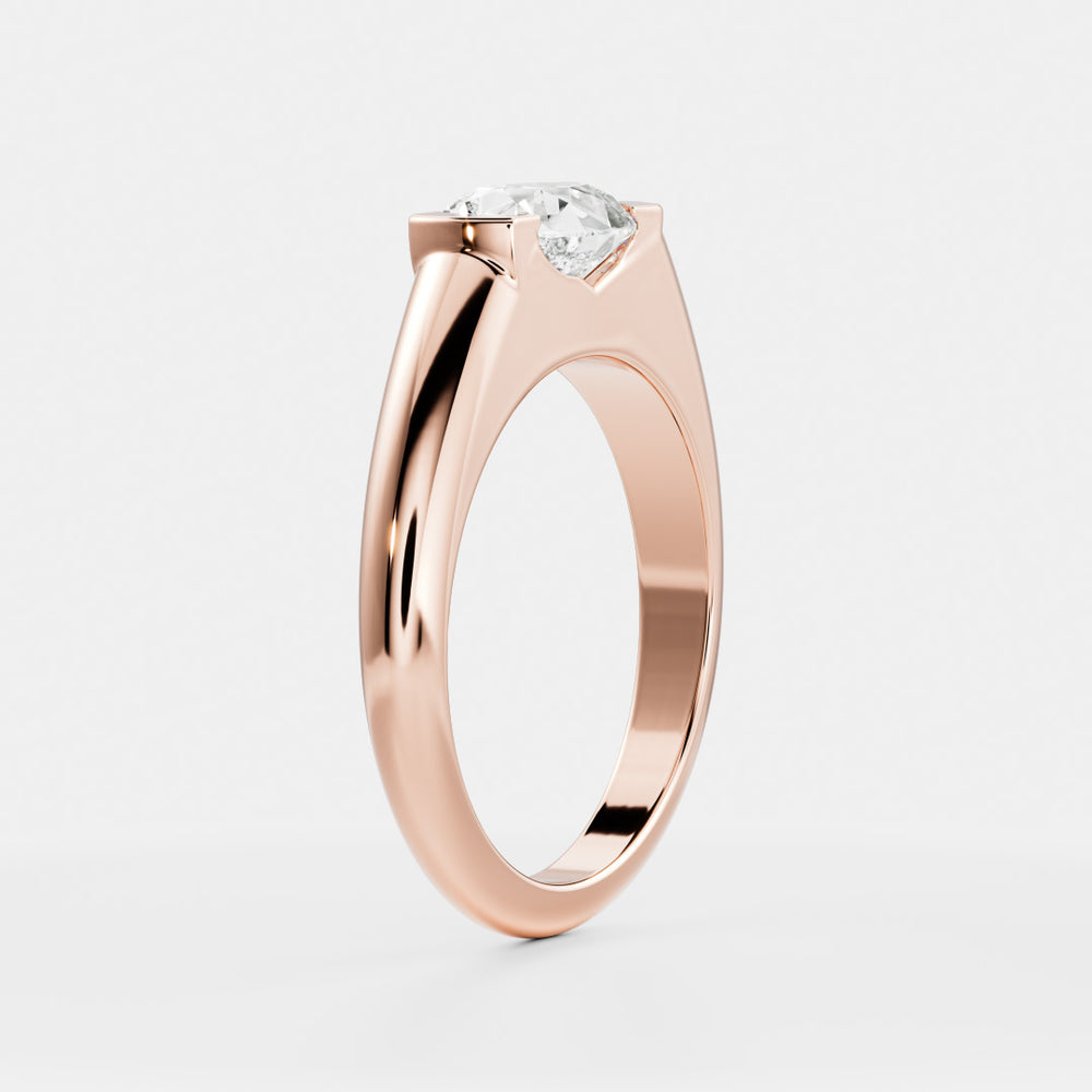
                      
                        The Winslow Ring -  Pear Half Bezel Signet
                      
                    