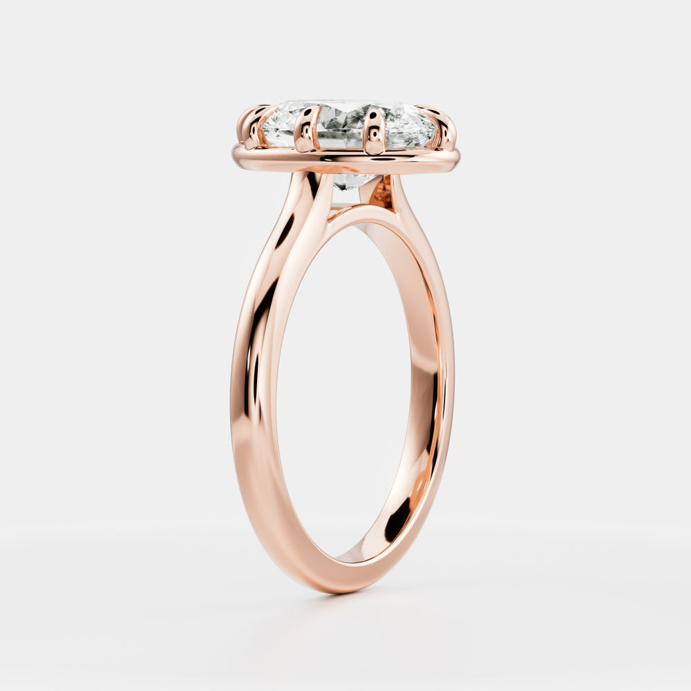 
                      
                        The Luise Ring® - Oval Cathedral Georgian Solitaire
                      
                    