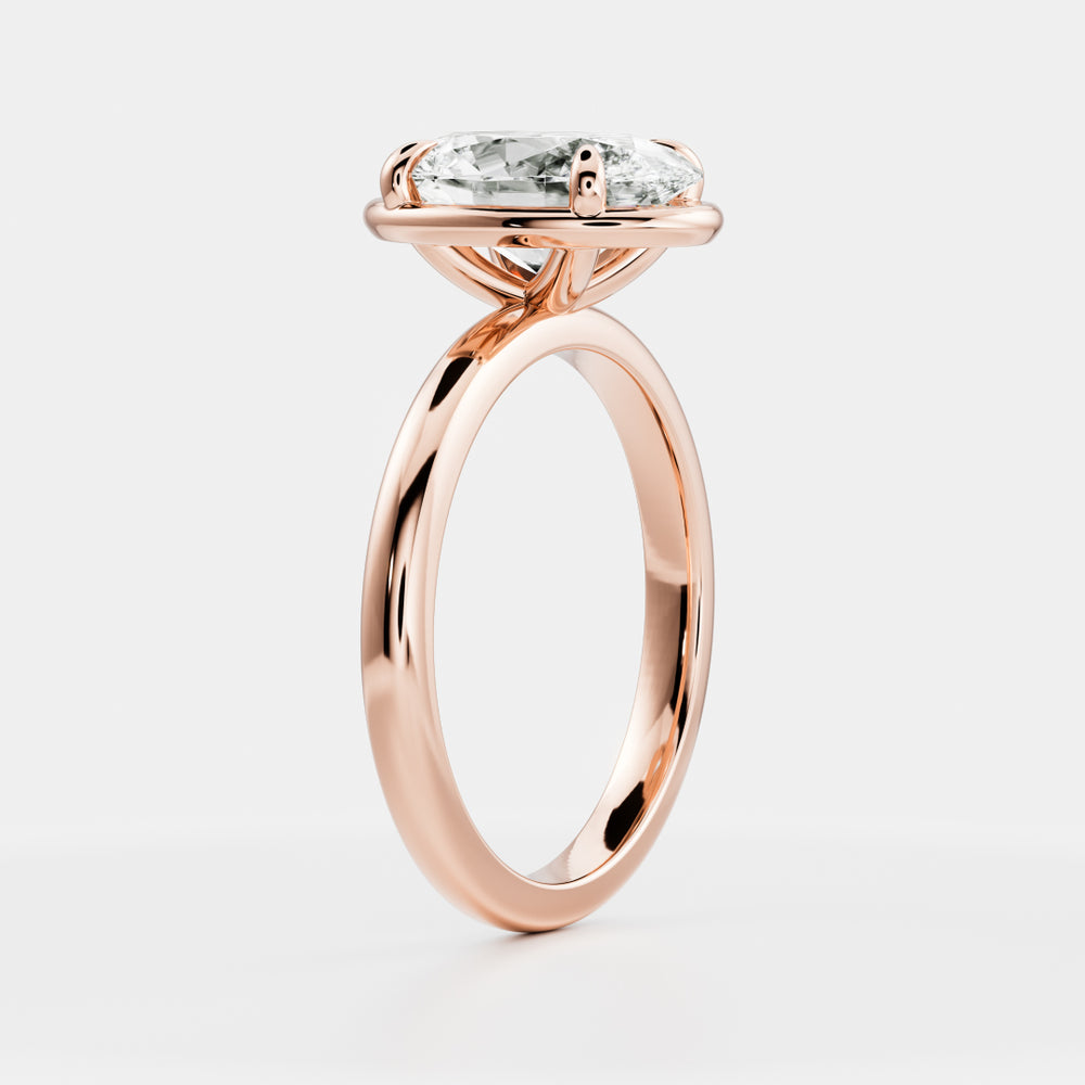 
                      
                        The Luise Ring® - Oval Georgian Solitaire
                      
                    