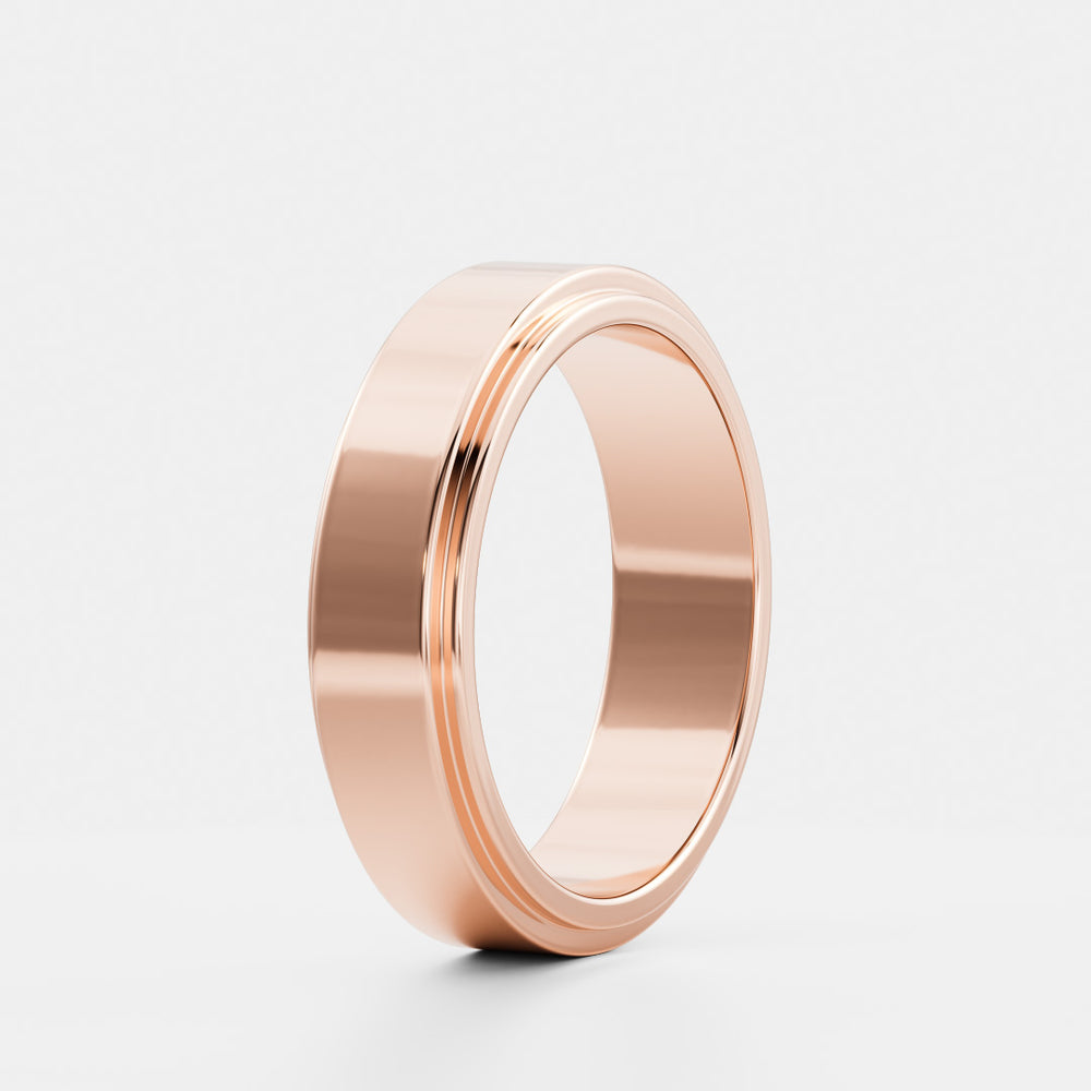 
                      
                        Flat Beveled Edge Men's Ceremonial Band
                      
                    
