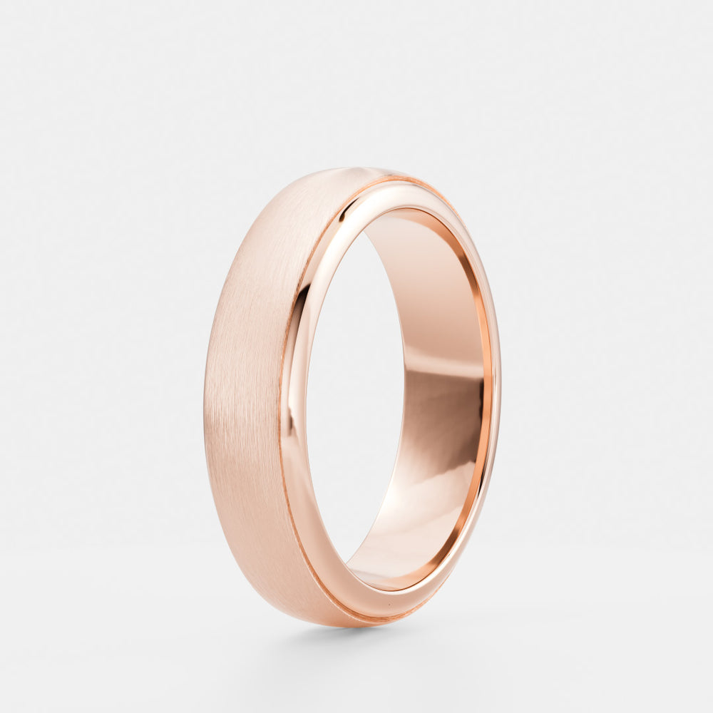 
                      
                        The Argo Ring - Brushed Step Edge Men's Ceremonial Band
                      
                    
