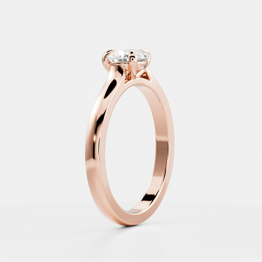 
                      
                        The Sophia Ring - East-West Pear Cathedral Solitaire
                      
                    