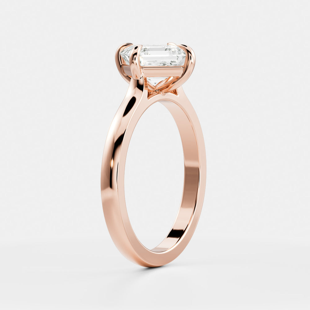 
                      
                        The Elmira Ring - East-West Asscher Cathedral Solitaire
                      
                    
