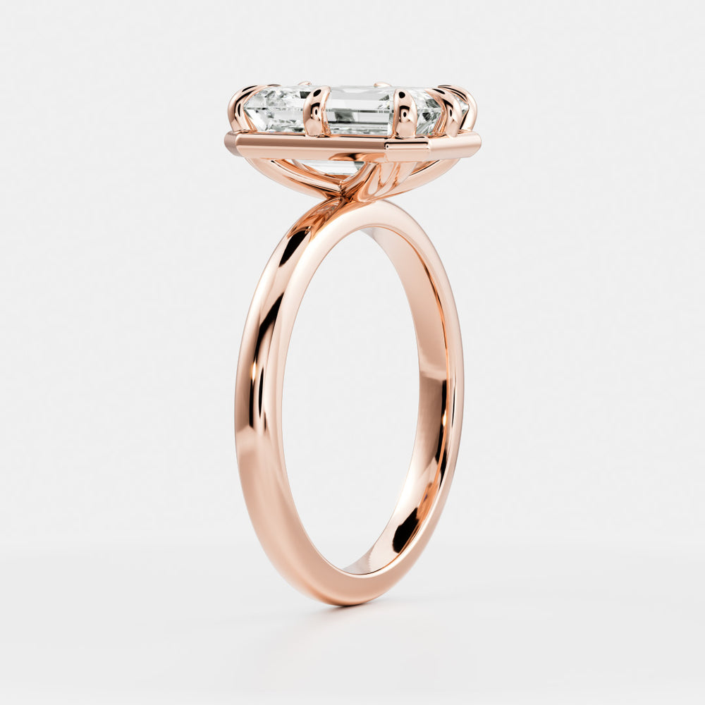 
                      
                        The Audrey Ring - Emerald Georgian Solitaire
                      
                    