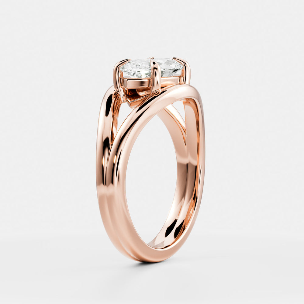 
                      
                        The Aleasa Ring - Split Shank East-West Marquise Solitaire
                      
                    