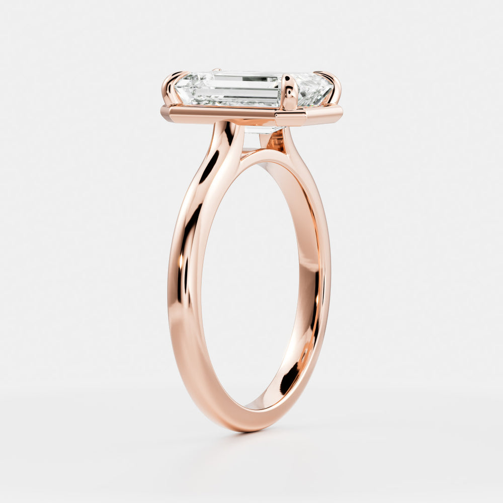 
                      
                        The Audrey Ring - Emerald Cathedral Georgian Solitaire
                      
                    