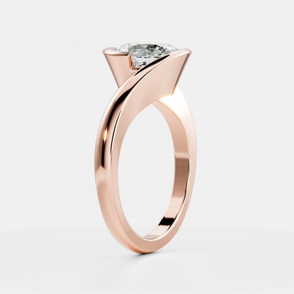 
                      
                        The Sorelle Ring - Suspended Oval Solitaire Wrap Ring
                      
                    