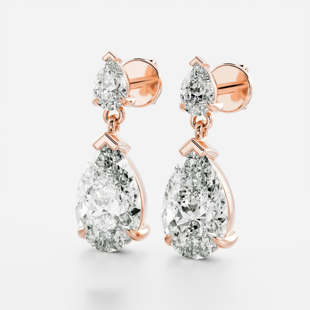
                      
                        The Arietta Earrings - Pear Double Drop Earrings
                      
                    