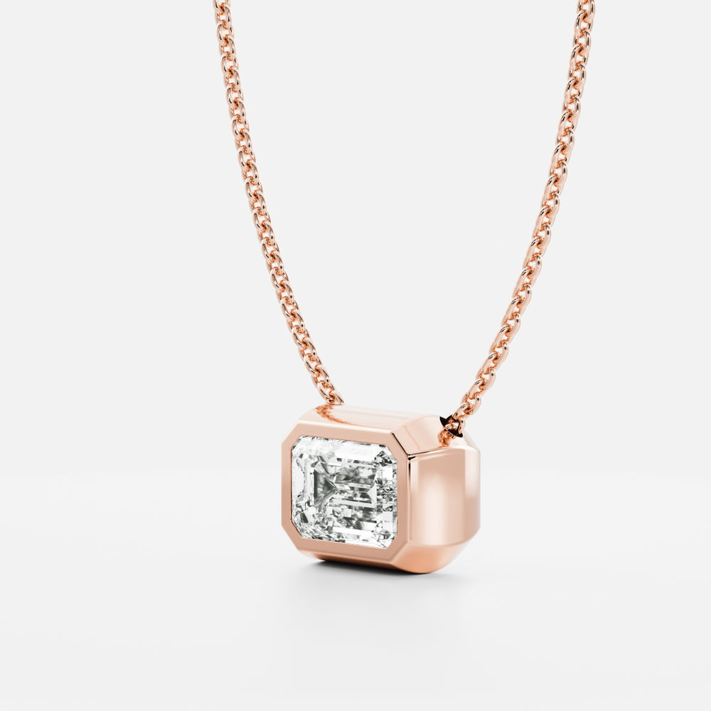 
                      
                        The Vera Necklace - Emerald Bezel Pendant
                      
                    