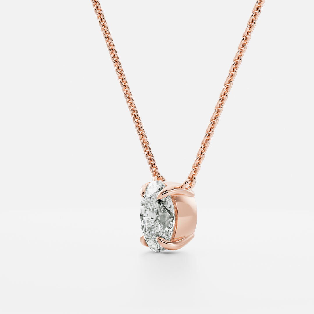 The Iris Necklace - Oval Pendant - TMC Fine Jewellers