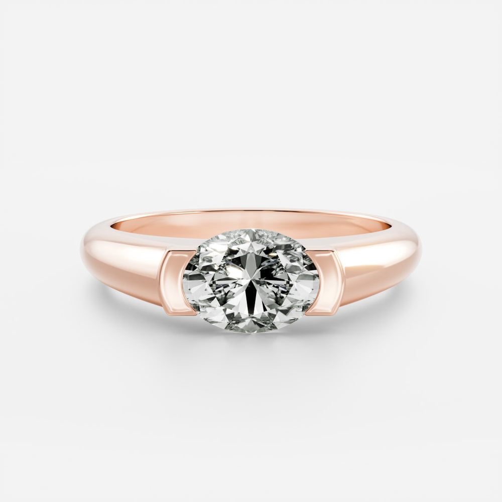 
                      
                        The Winslow Ring -  Oval Half Bezel Signet
                      
                    