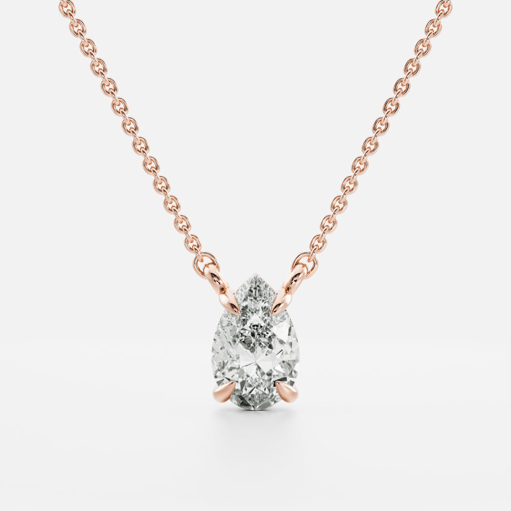 
                      
                        The Iris Necklace - Pear Pendant
                      
                    