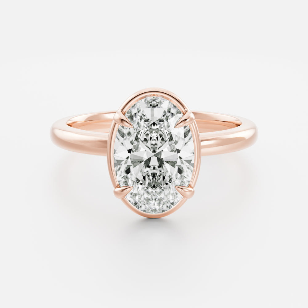 
                      
                        The Luise Ring® - Oval Georgian Solitaire
                      
                    