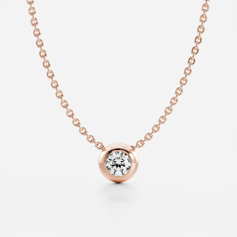 
                      
                        The Vera Necklace - Round Bezel Pendant
                      
                    