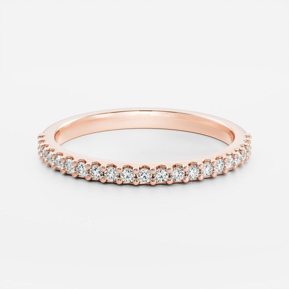 
                      
                        The Ava Ring  - Pavé Wedding Band
                      
                    