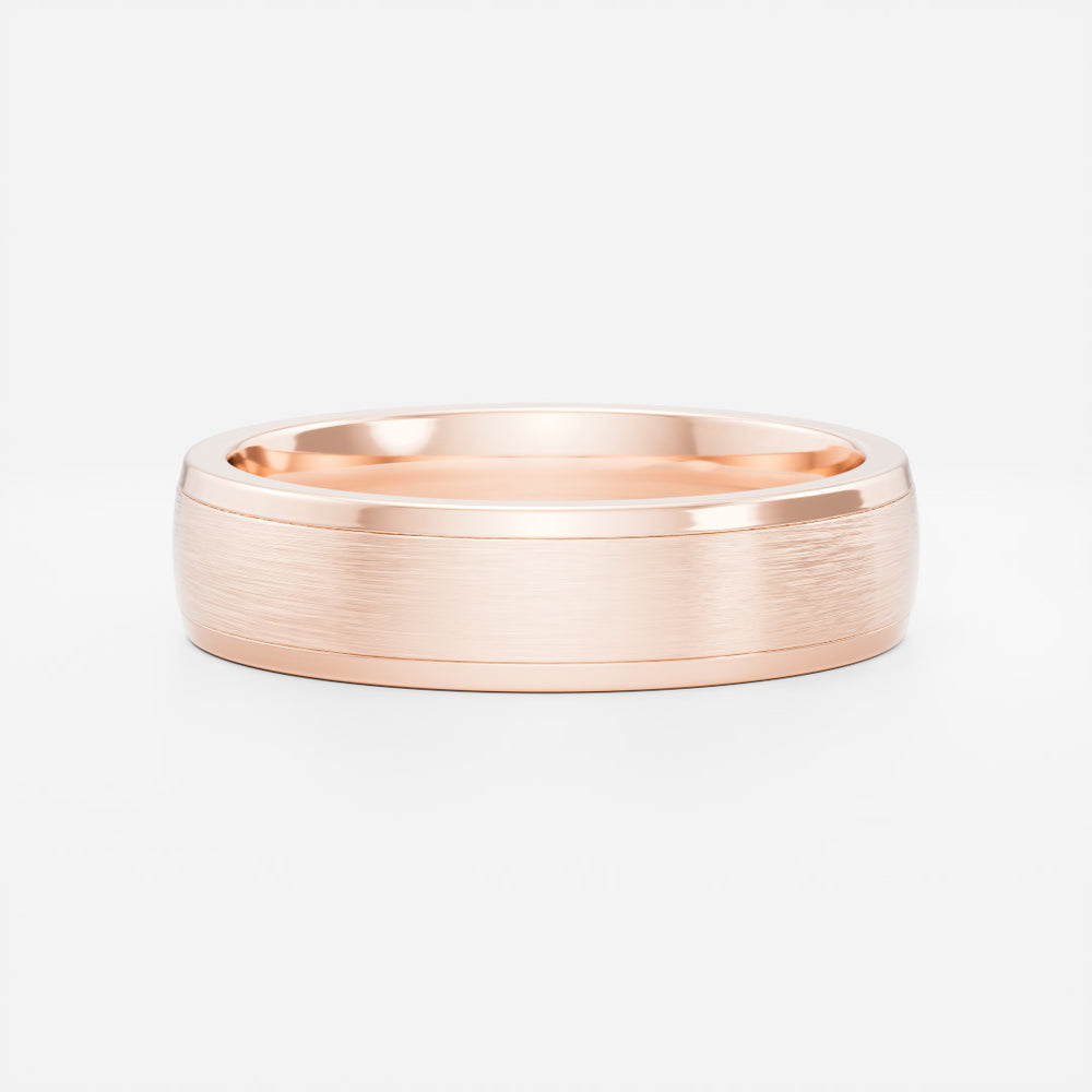 
                      
                        The Deacon Ring - Brushed Bevelled Edge Men's Ceremonial Band
                      
                    