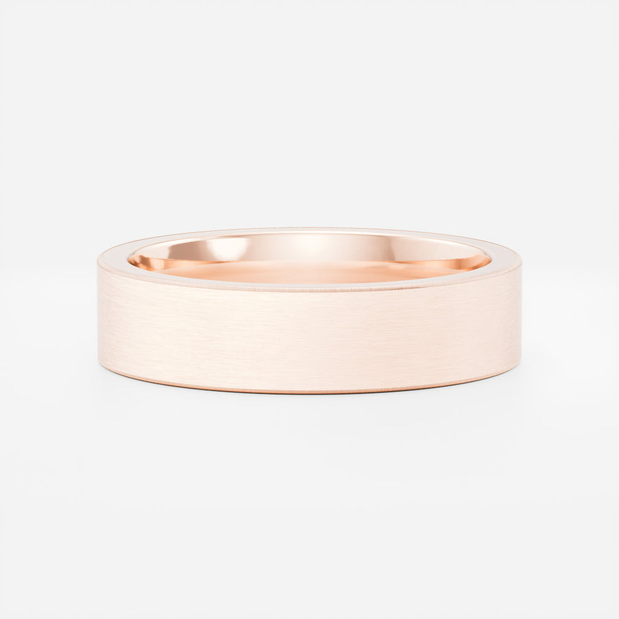 The Evander Ring - Brushed Statement Men's Wedding Band
