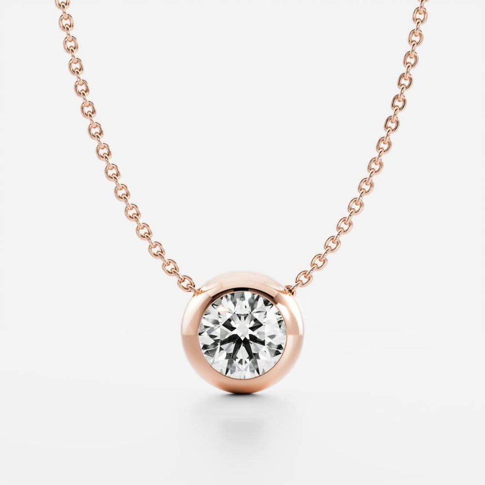 
                      
                        The Vera Necklace - Round Bezel Pendant
                      
                    