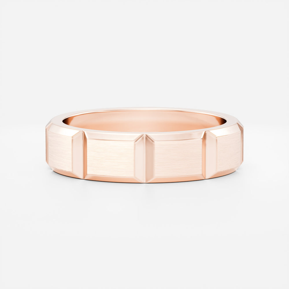 
                      
                        The Atlas Ring - Brushed Modular Men's Ceremonial Band
                      
                    