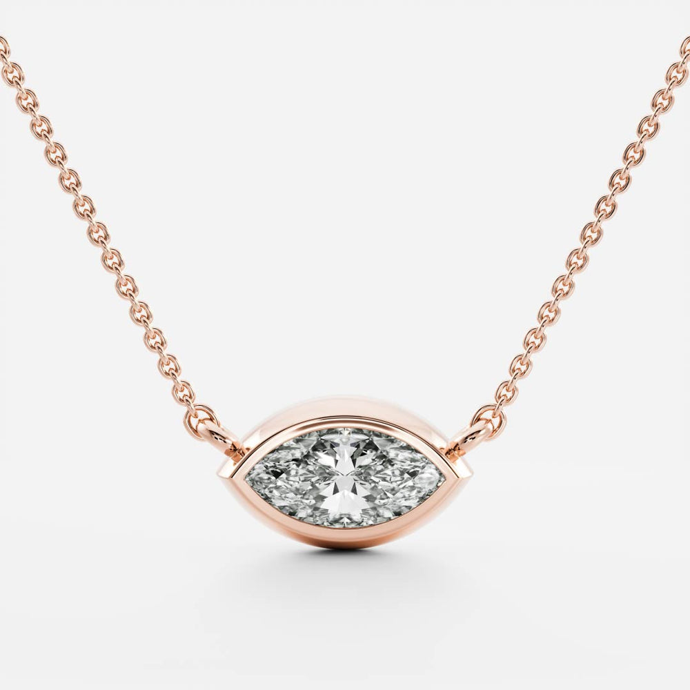
                      
                        The Vera Necklace - Marquise Bezel Pendant
                      
                    