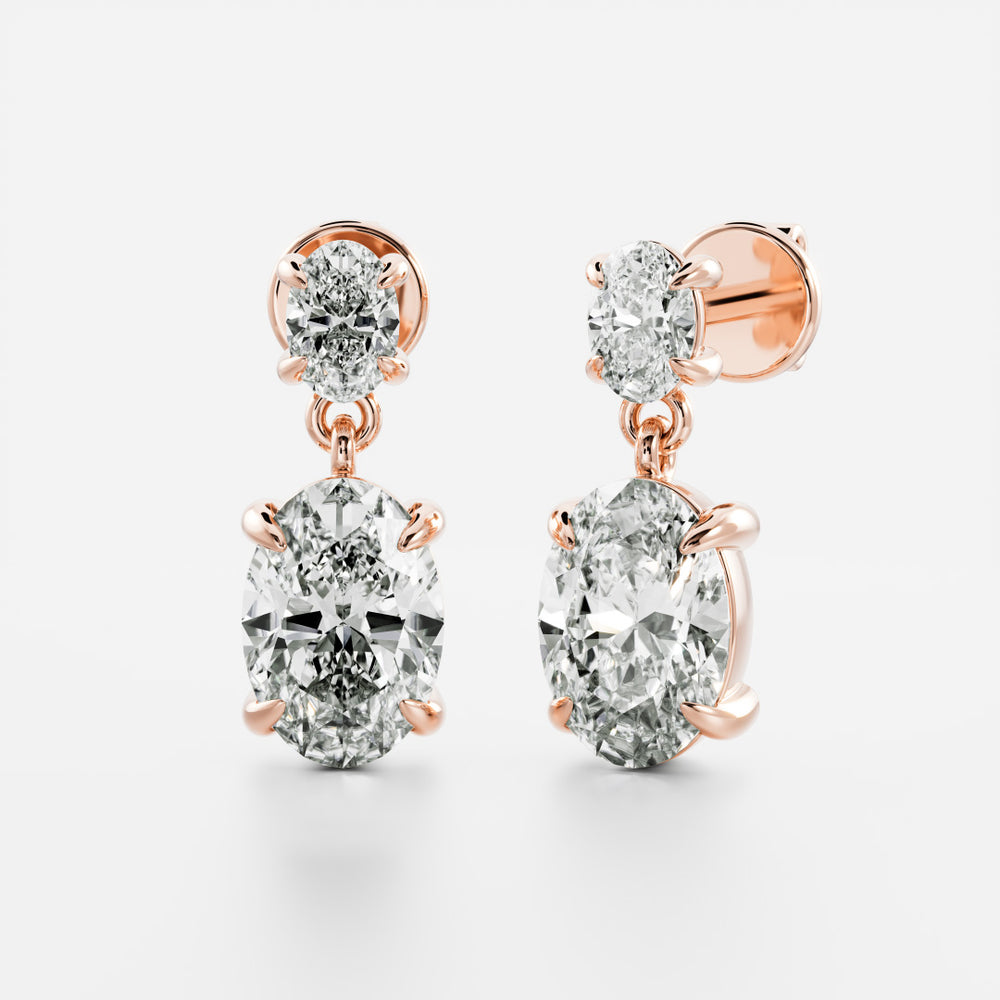 
                      
                        The Arietta Earrings - Oval Double Drop Earrings
                      
                    