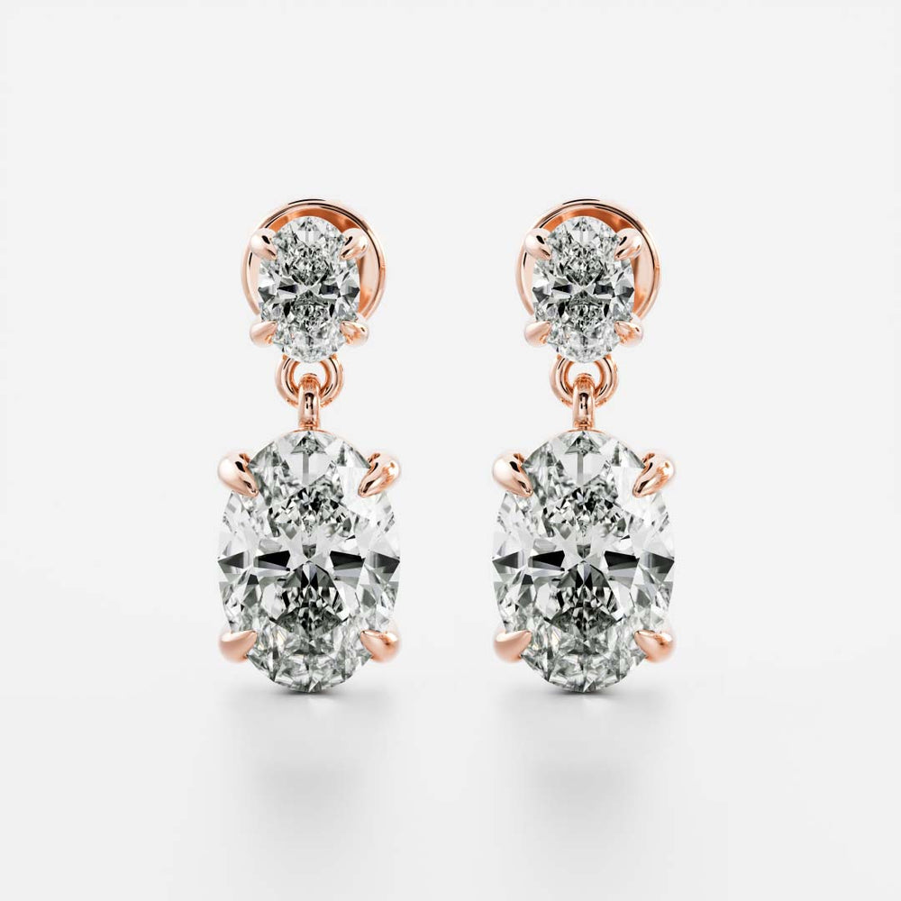 
                      
                        The Arietta Earrings - Oval Double Drop Earrings
                      
                    