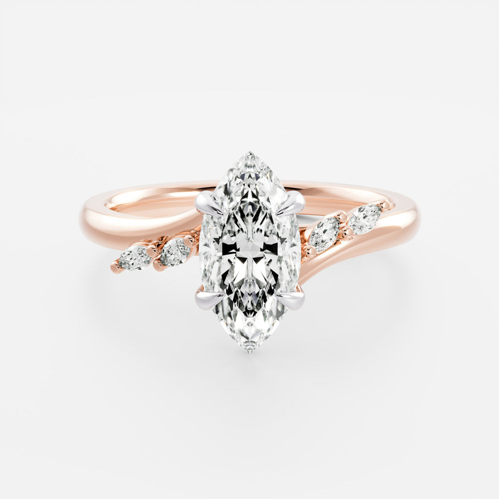 
                      
                        The Amira Ring - Marquise with Marquise Accents
                      
                    