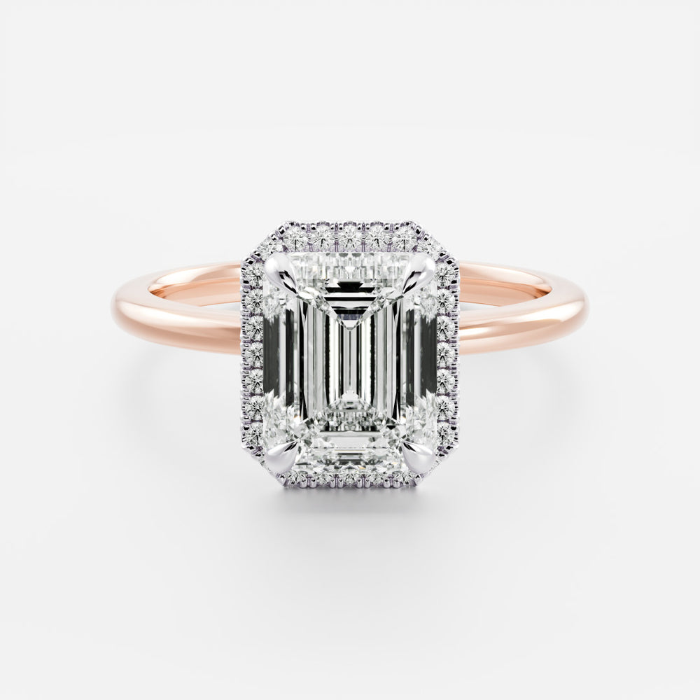 
                      
                        The Audrey Ring - Emerald Halo
                      
                    