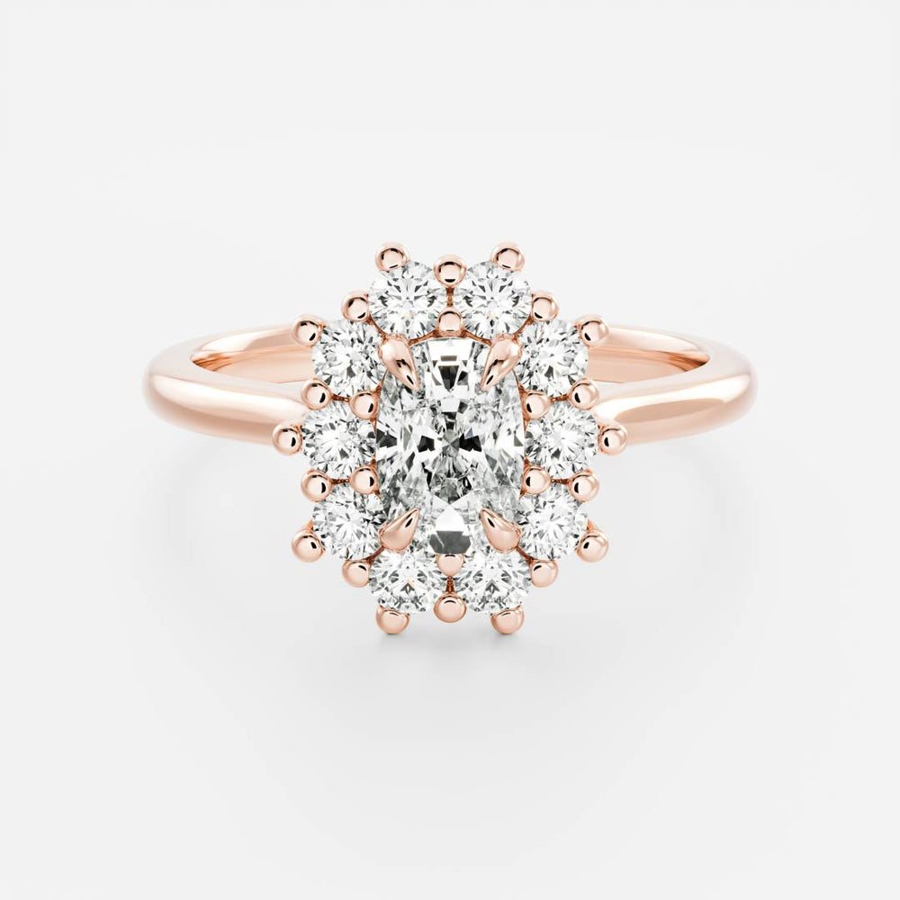 
                      
                        The Eloise Ring - Elongated Cushion Antique Halo
                      
                    