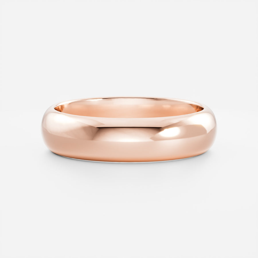 The Elias Ring - Domed Men's Wedding Band