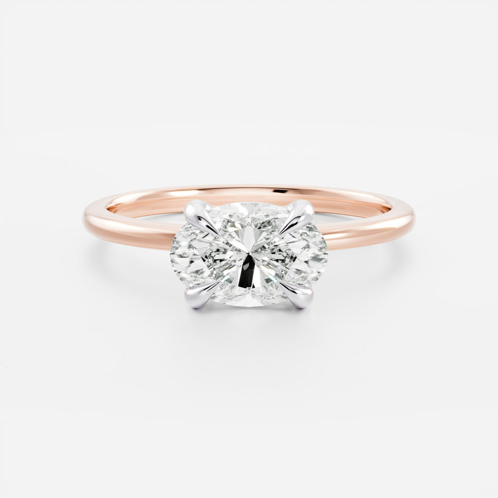 
                      
                        The Elora Ring - East-West Oval Solitaire
                      
                    