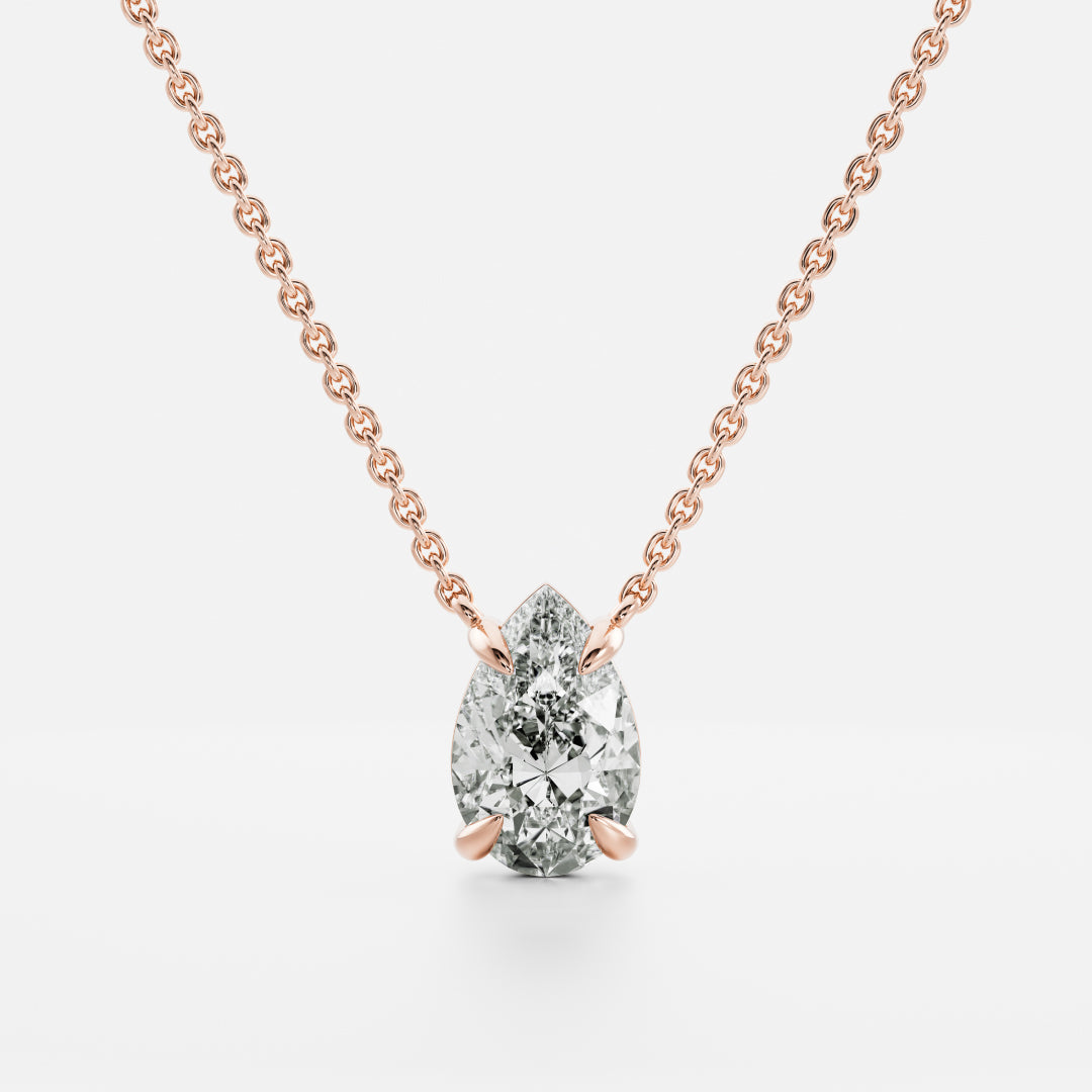 The Iris Necklace - Pear Pendant - TMC Fine Jewellers