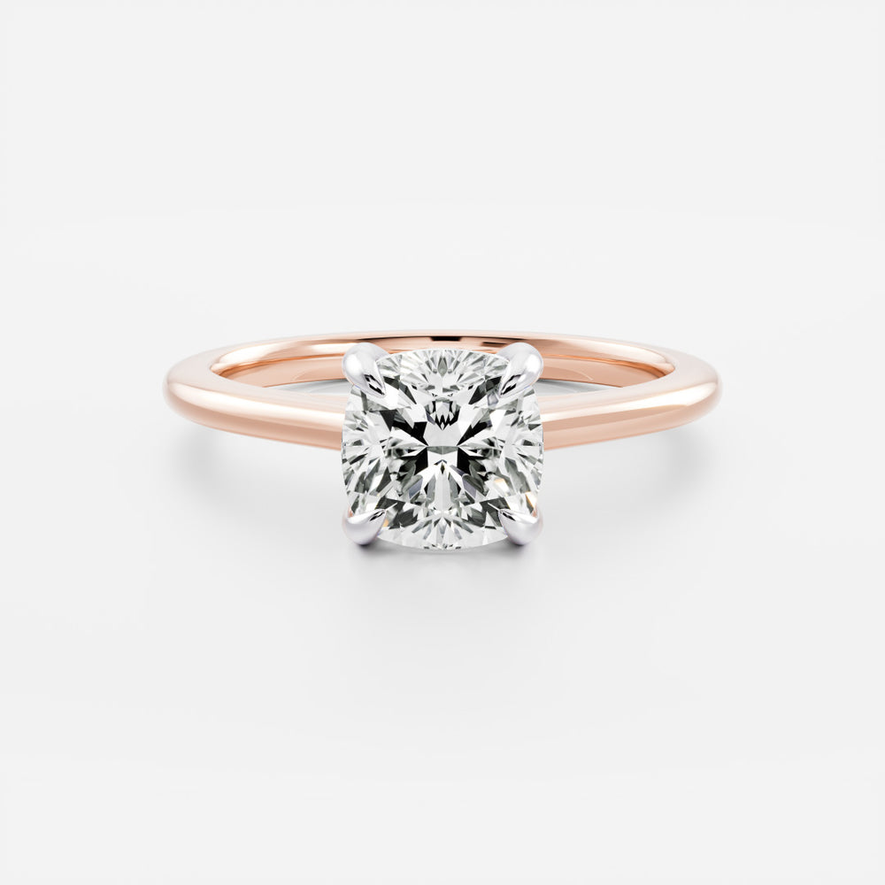 
                      
                        The Paloma Ring - Cushion Cathedral Solitaire
                      
                    